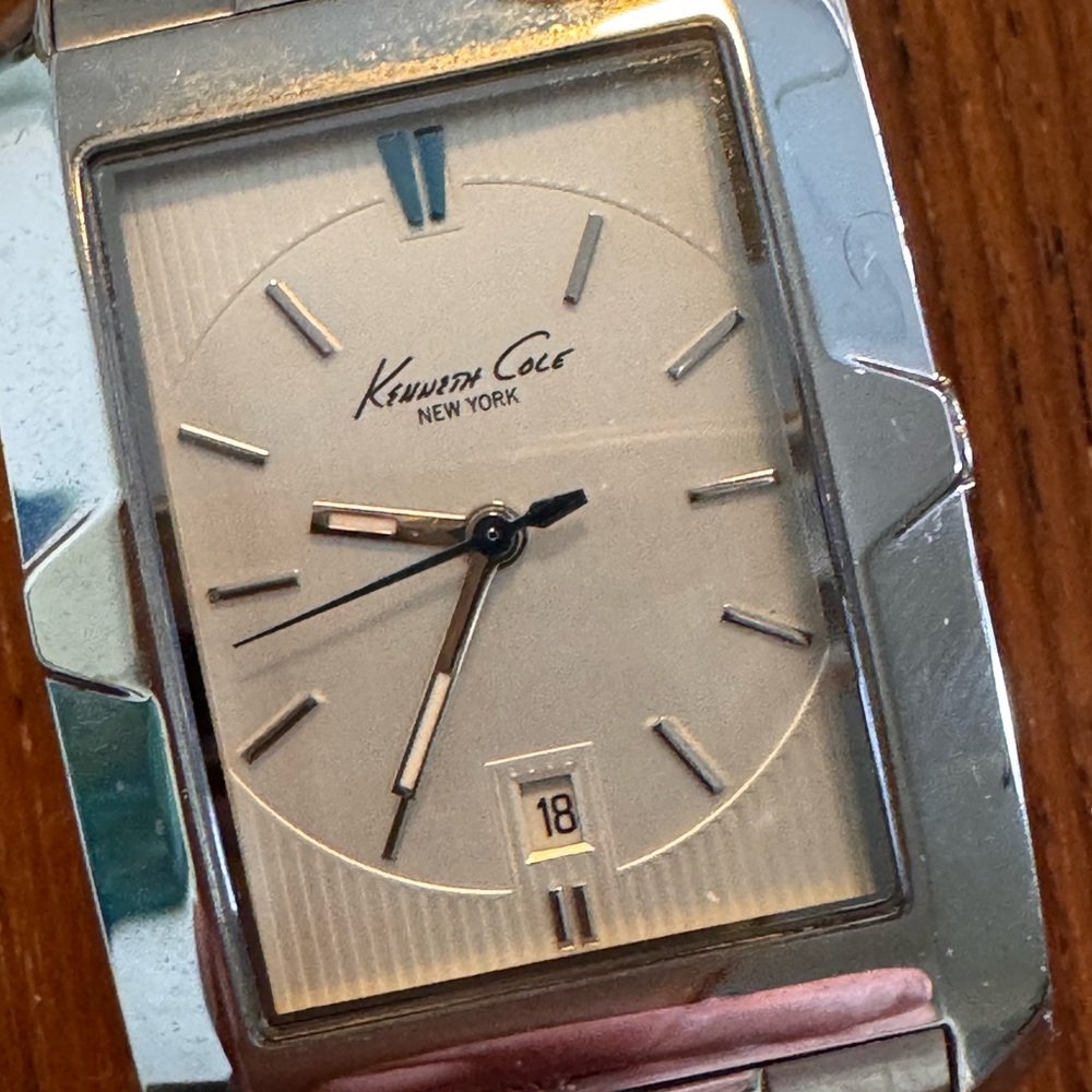 Kenneth Cole Silver Rectangular Watch - image 2